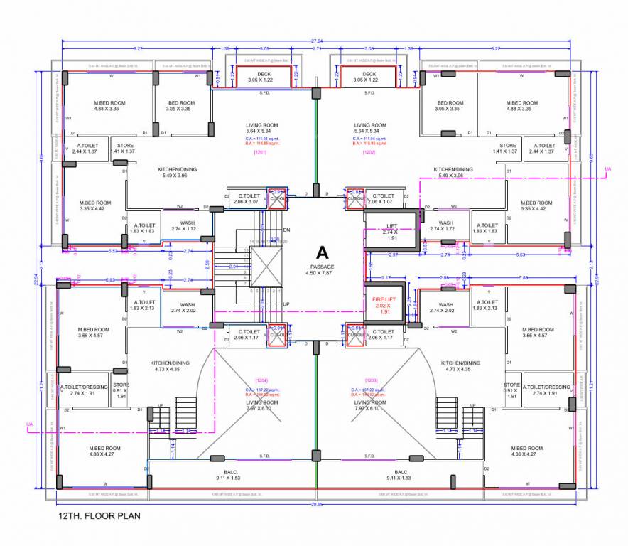  liberty luxe A Cluster Plan for 12th Floor
