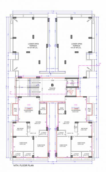  liberty-luxe B Cluster Plan for 14th Floor