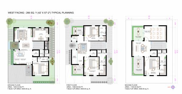  aero-villas Cluster Plan