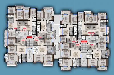Cluster Plan from 1st to 5th Floor akash-tower Cluster Plan from 1st to 5th Floor