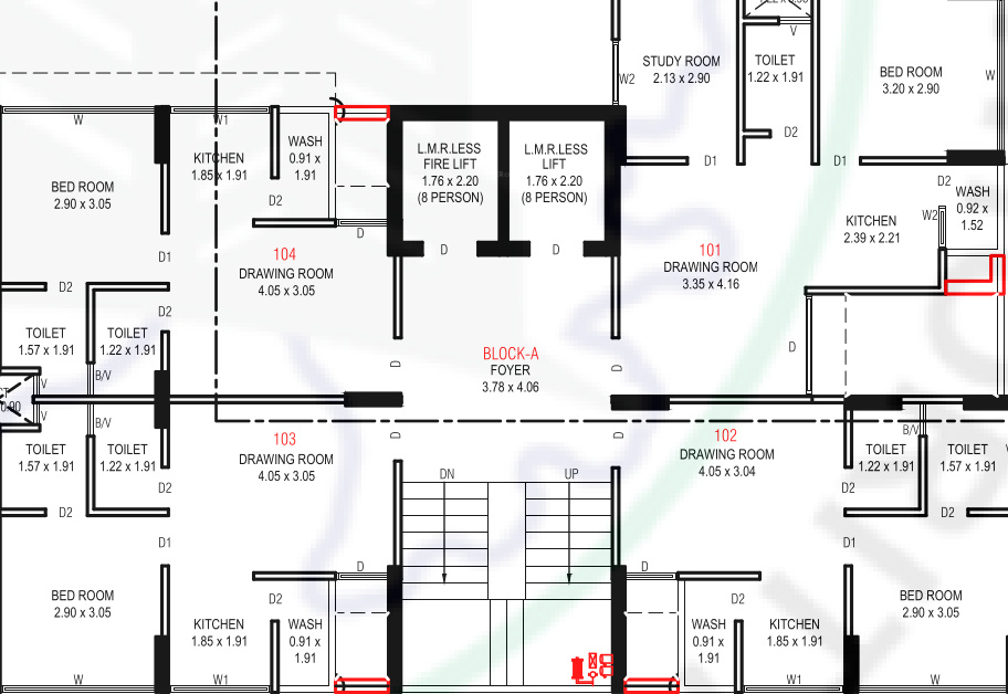  paramount Block  A Cluster Plan