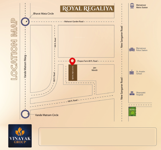  royal regaliya Location Plan