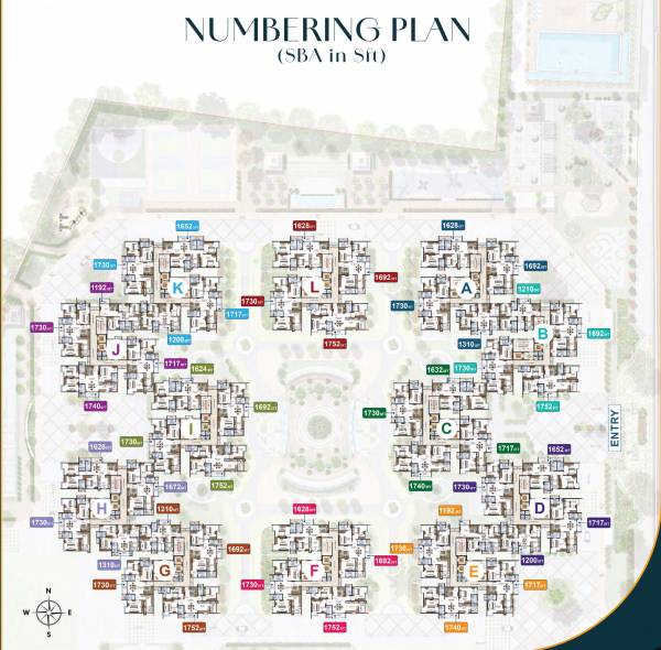  sbr-one-residence Tower 1 Cluster Plan