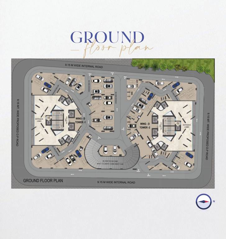  opulence Cluster Plan for ground Floor