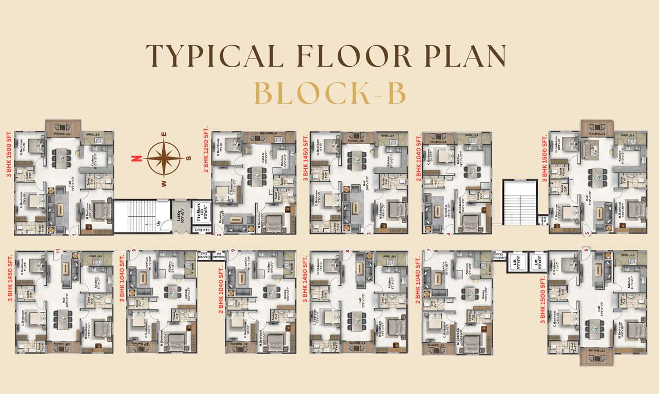  slv golden towers SLV Kingdom Block B Cluster Plan for Typical Floor