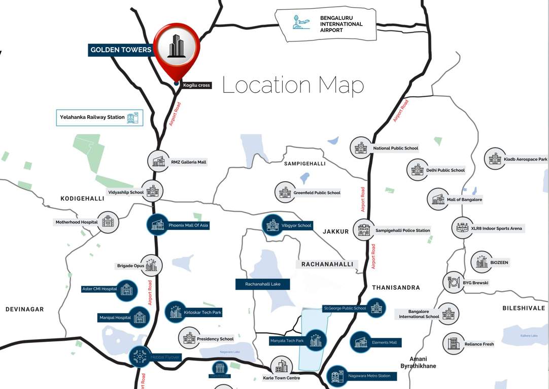 slv golden towers Location Plan