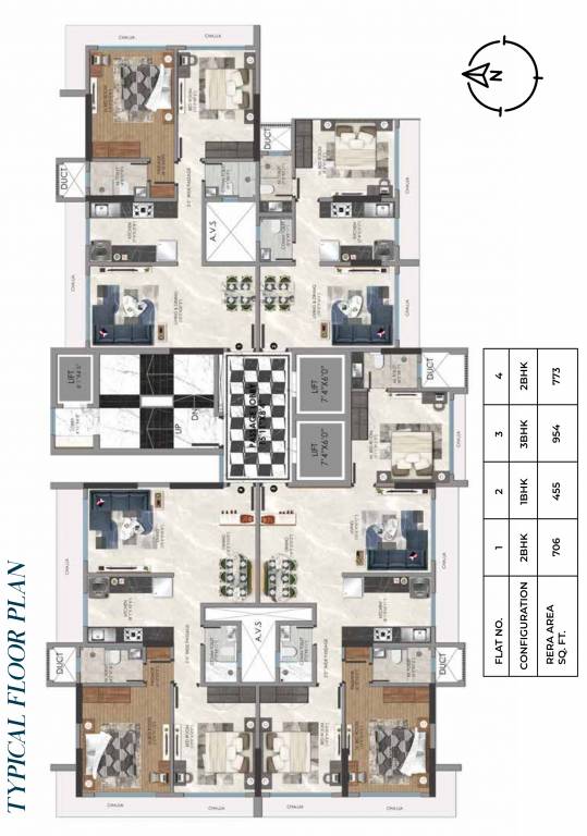  crystal Crystal Tower A Cluster Plan