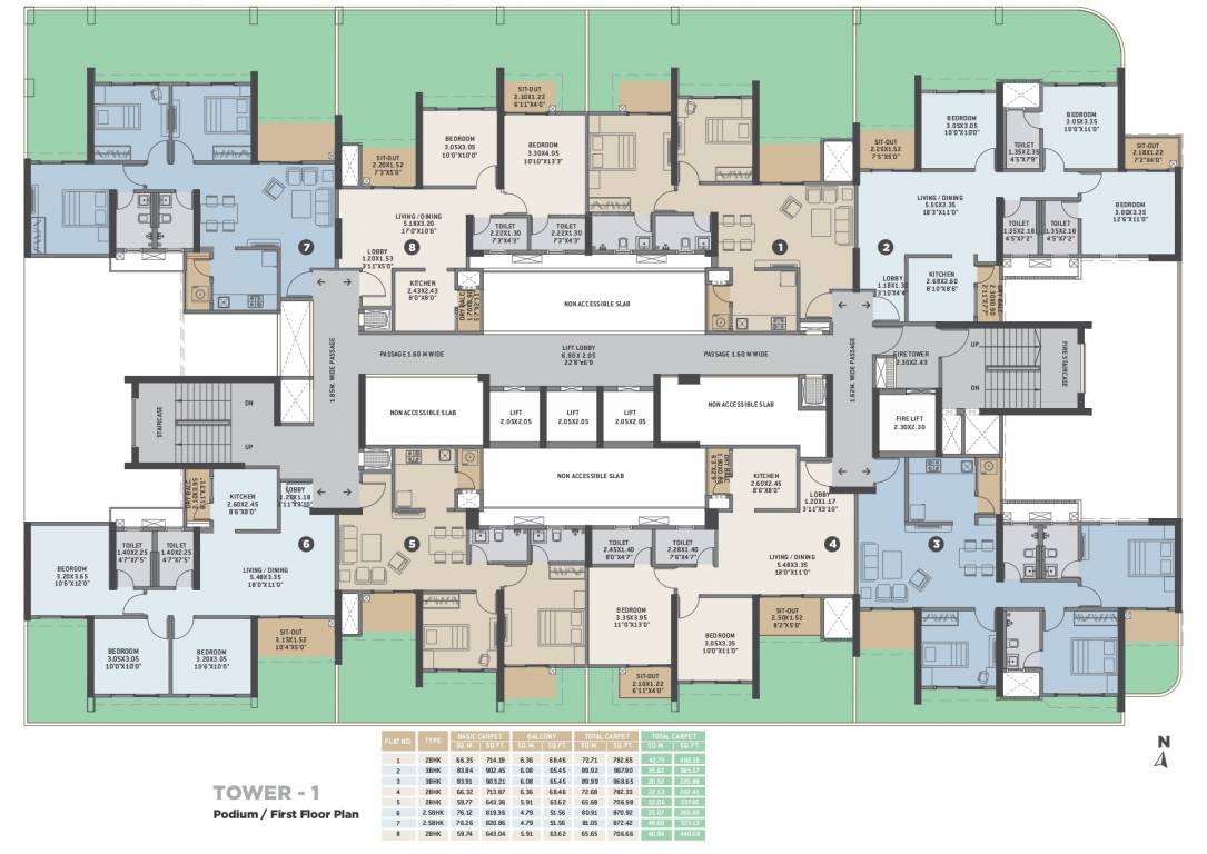 volare Tower 1 Cluster Plan