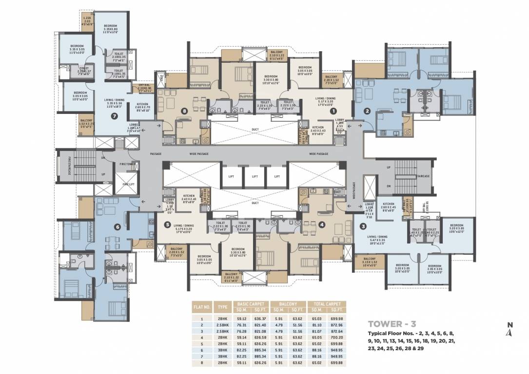 volare Tower 3 Cluster Plan