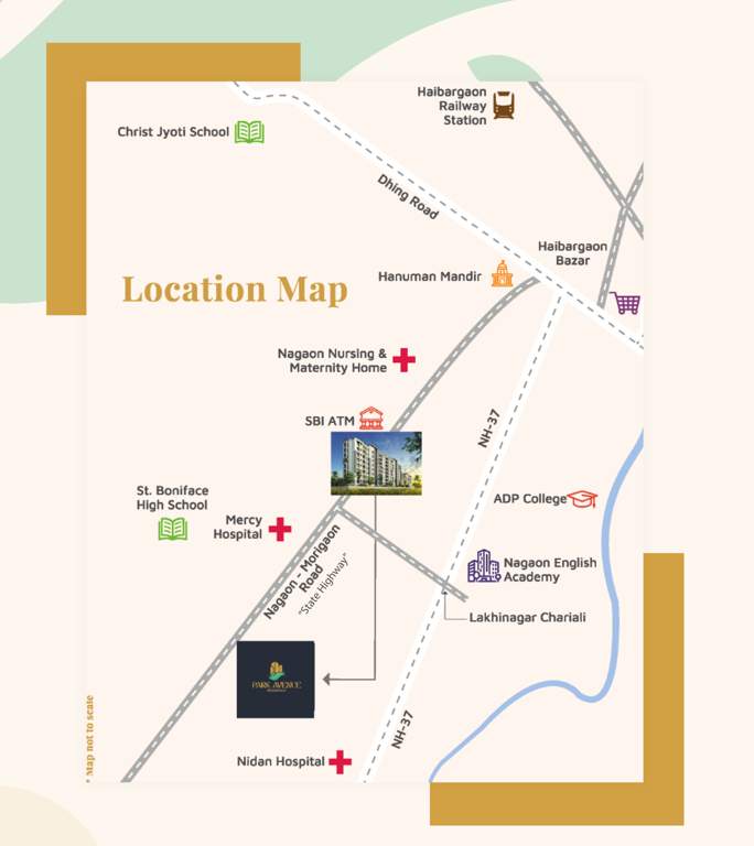 park avenue residency Location Plan