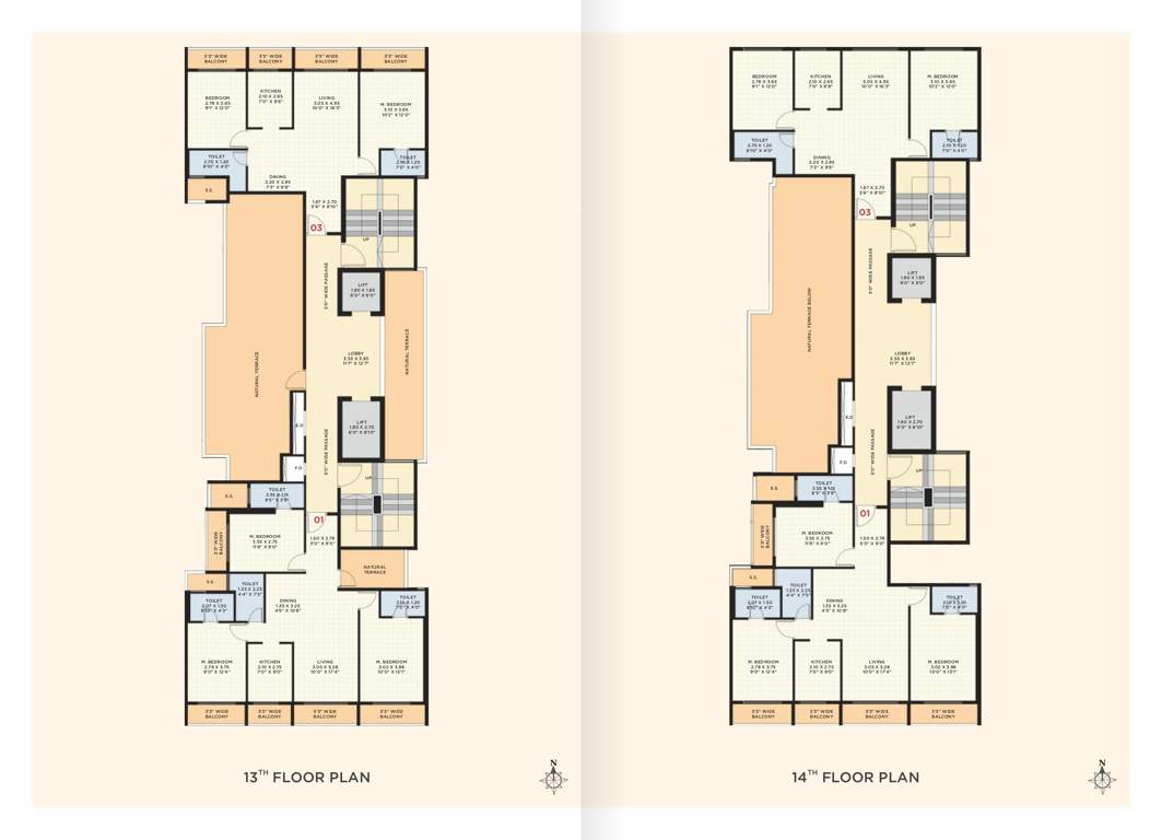  stone vista Stone Vista Cluster Plan from 13th to 14th Floor