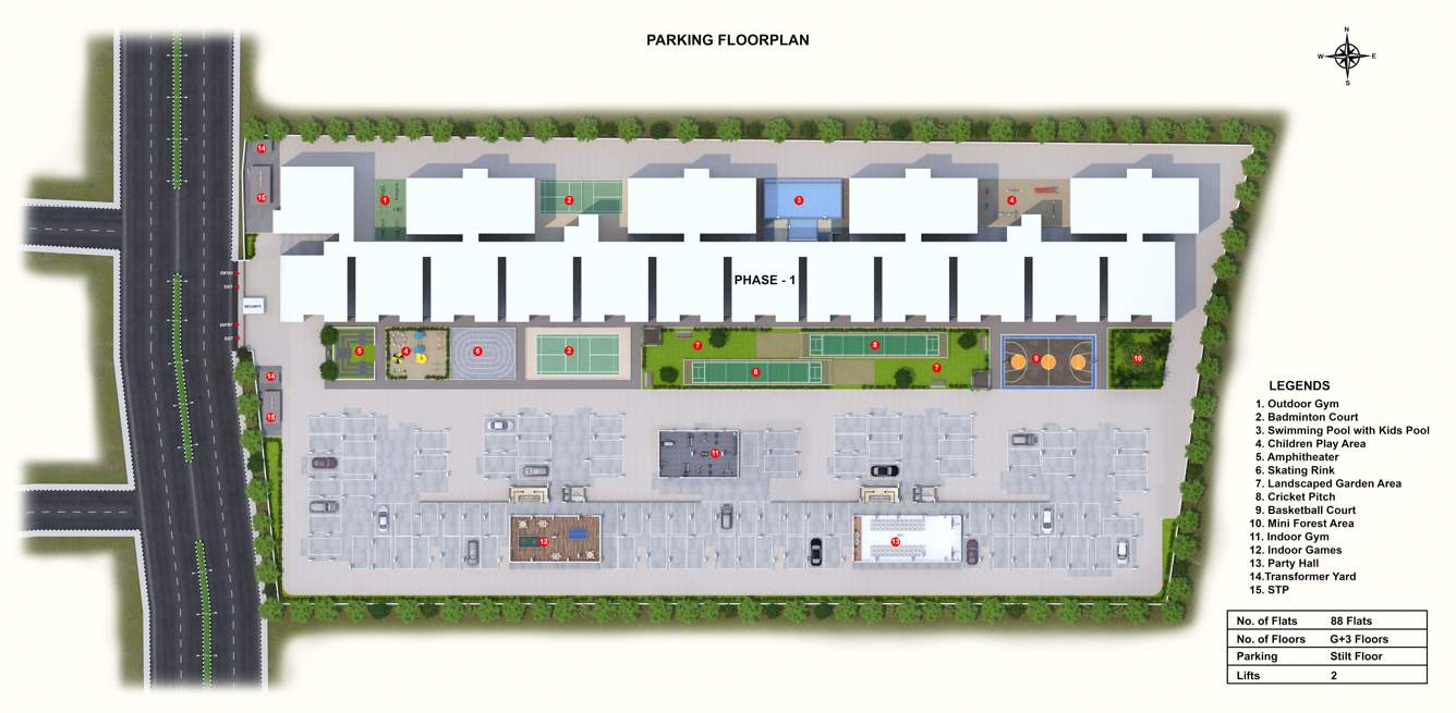  meadows phase 2 by homes Meadows Phase 2 By Bhavisha Homes Cluster Plan