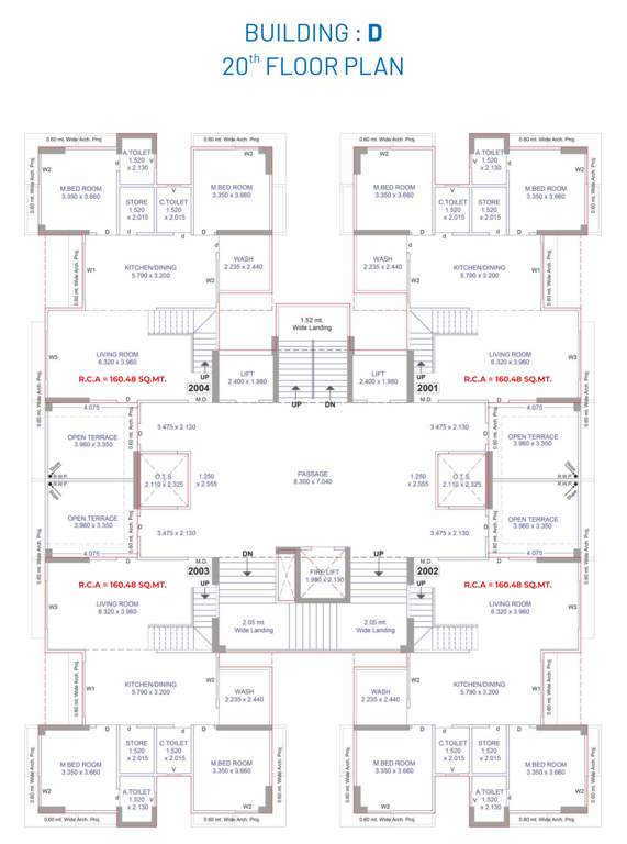  riverview heights d Building D Cluster Plan for 20th Floor