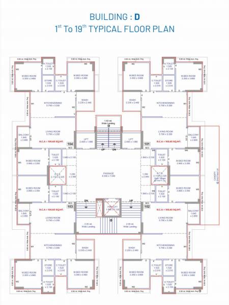  riverview-heights-d Building D Cluster Plan from 1st to 19th Floor