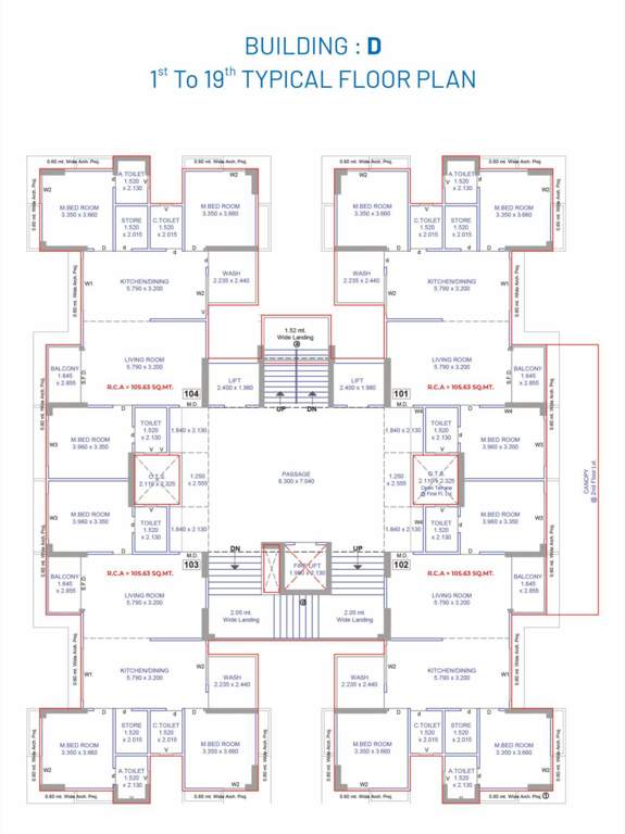  riverview heights d Building D Cluster Plan from 1st to 19th Floor