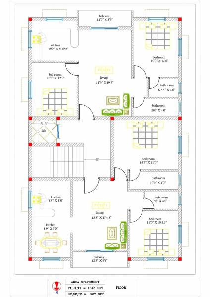  gs-foundation GS Foundation Cluster Plan from 1st to 3rd Floor