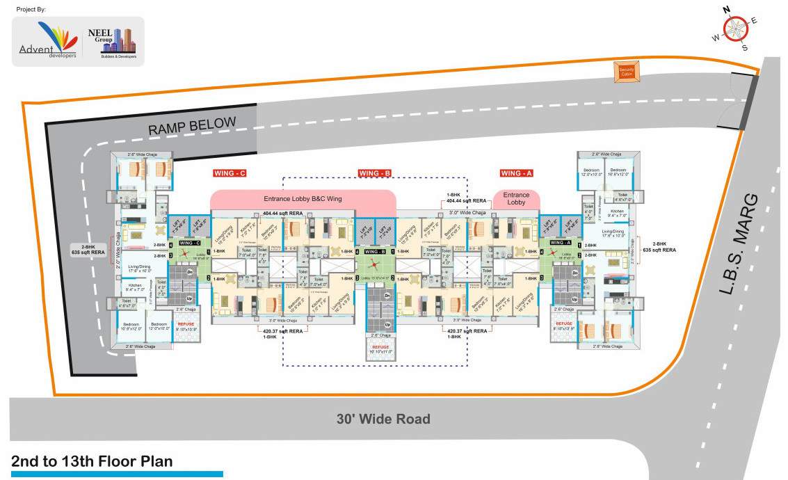  advent neel residency Wing A Cluster Plan
