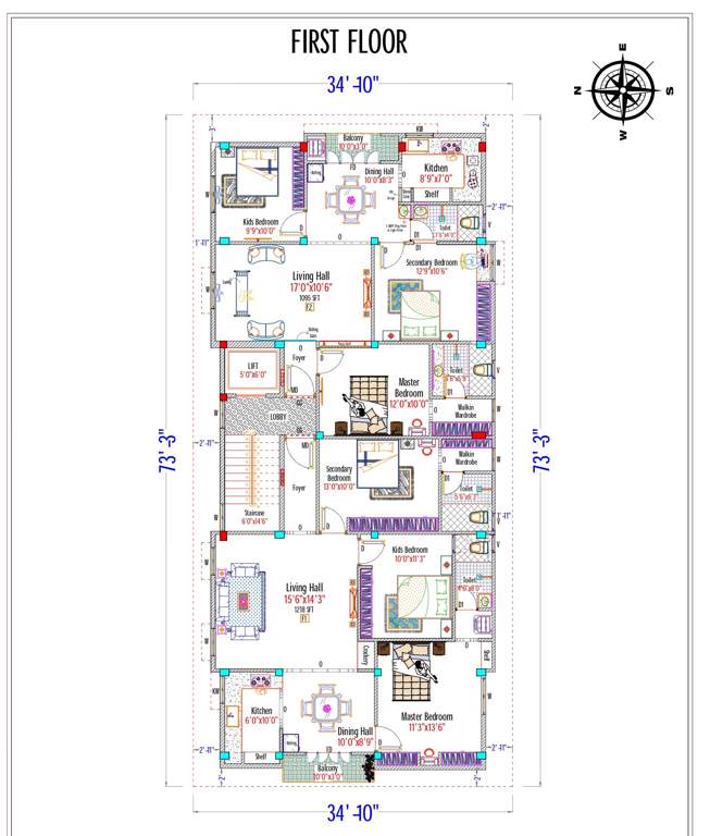  prananya avantra apartments Prananya Avantra Apartments Cluster Plan