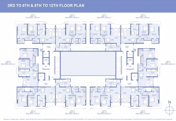  ariana Wing A & B Cluster Plan