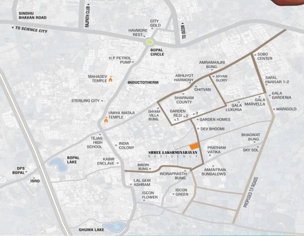  siddhipriya-shree-lakshminarayan-residency Location Plan