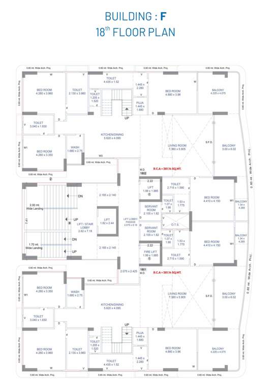  riverview heights f Riverview Heights F Cluster Plan for 18th Floor