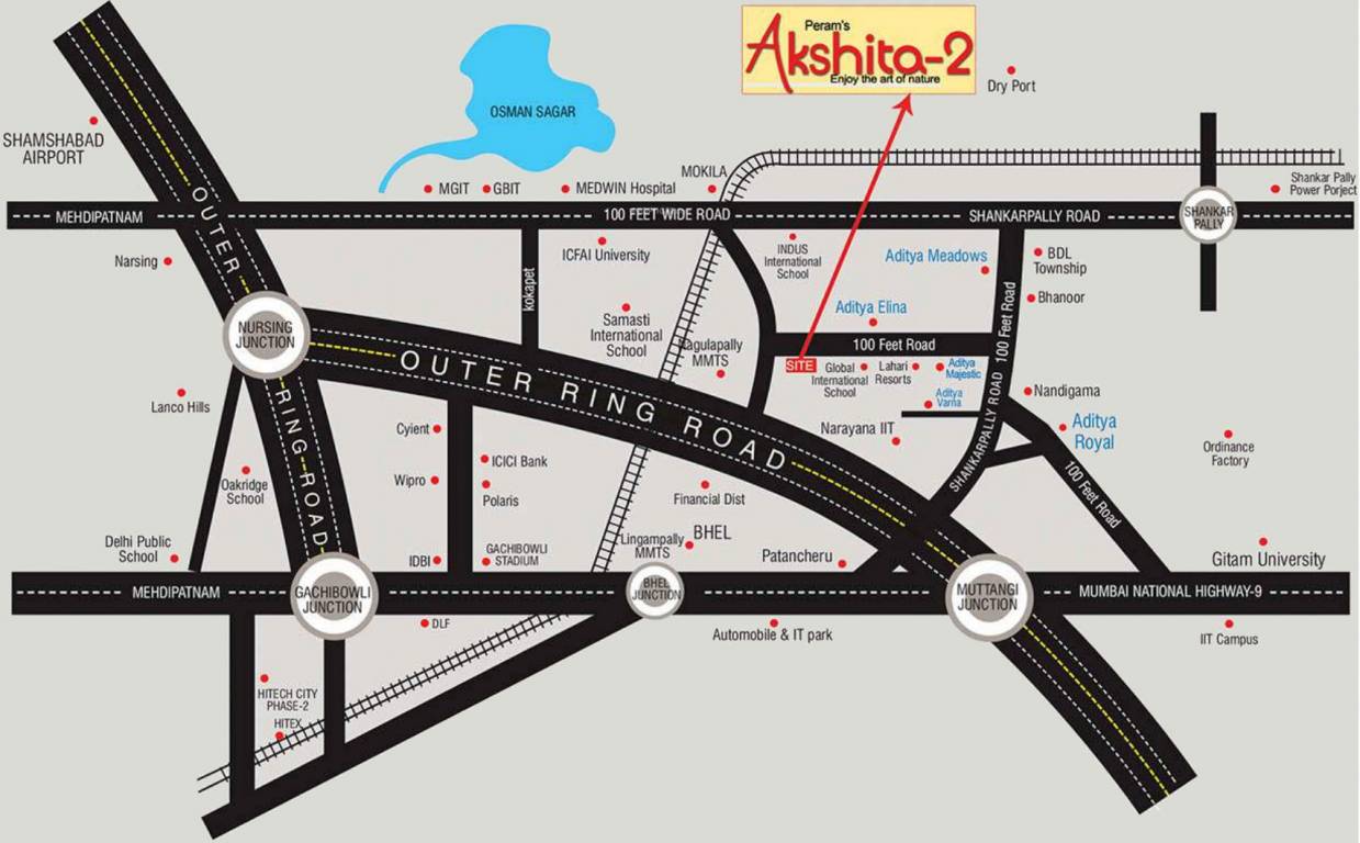  perams aditya akshita Location Plan