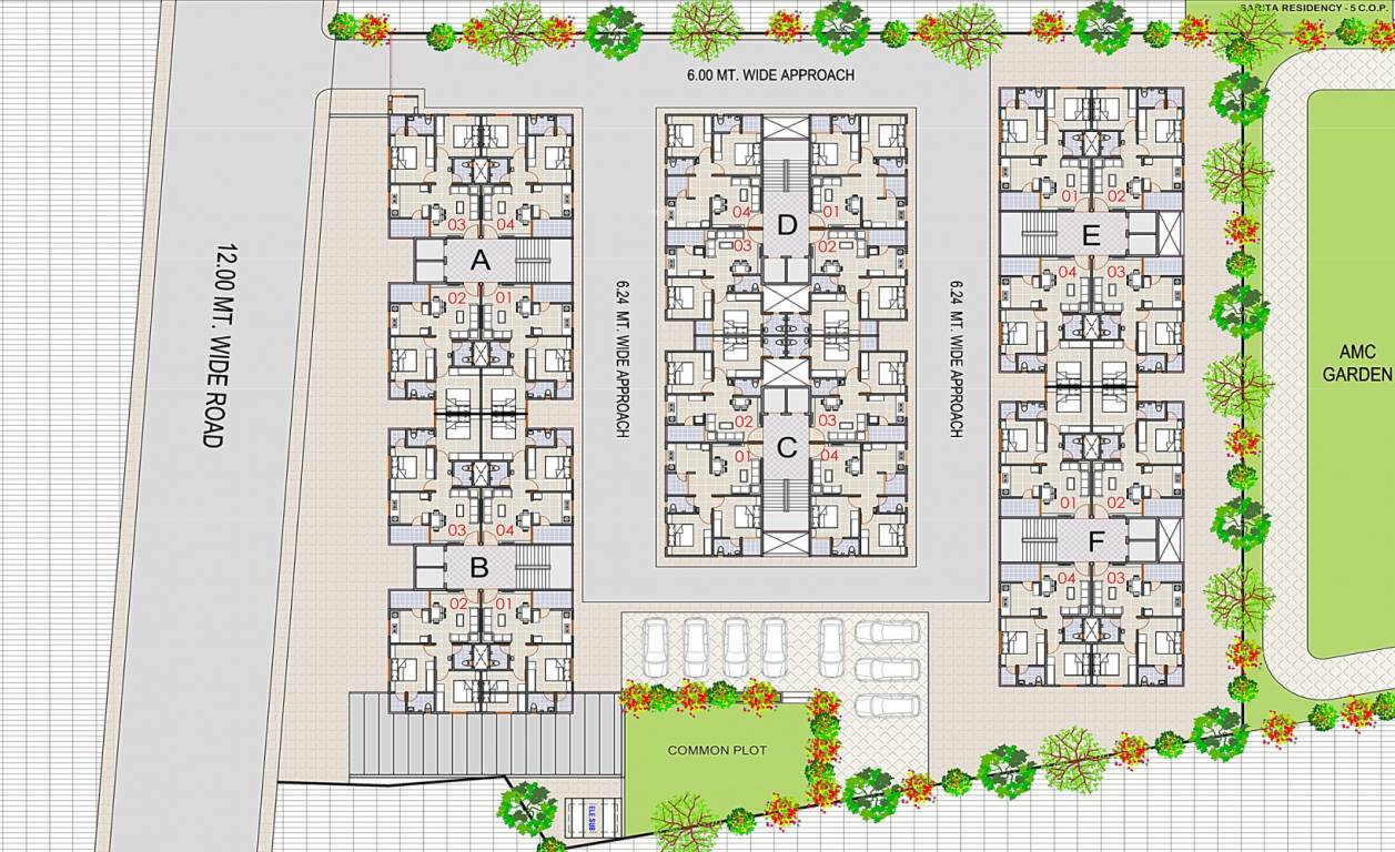  sarita residency Layout Plan