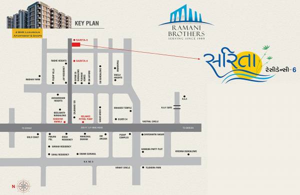  sarita-residency Location Plan