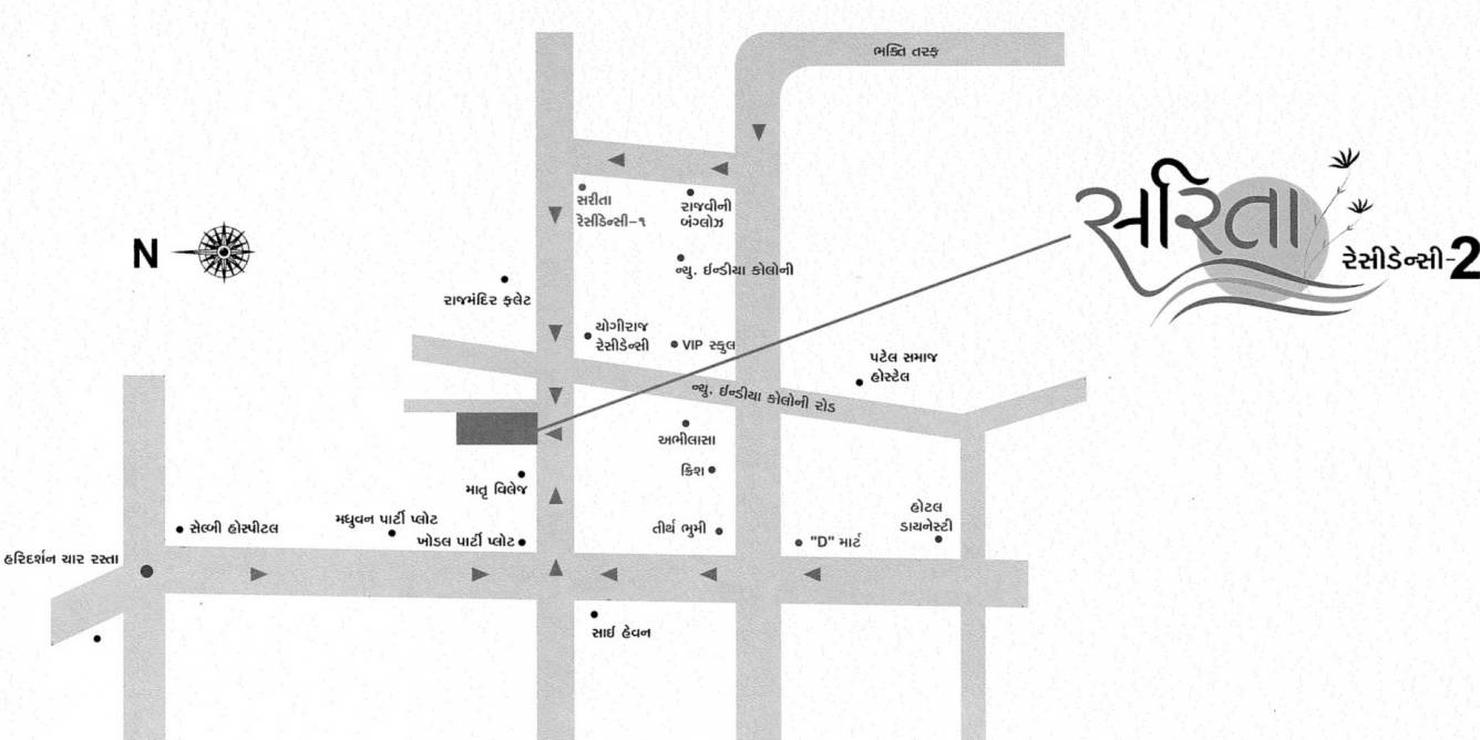  sarita residency Location Plan