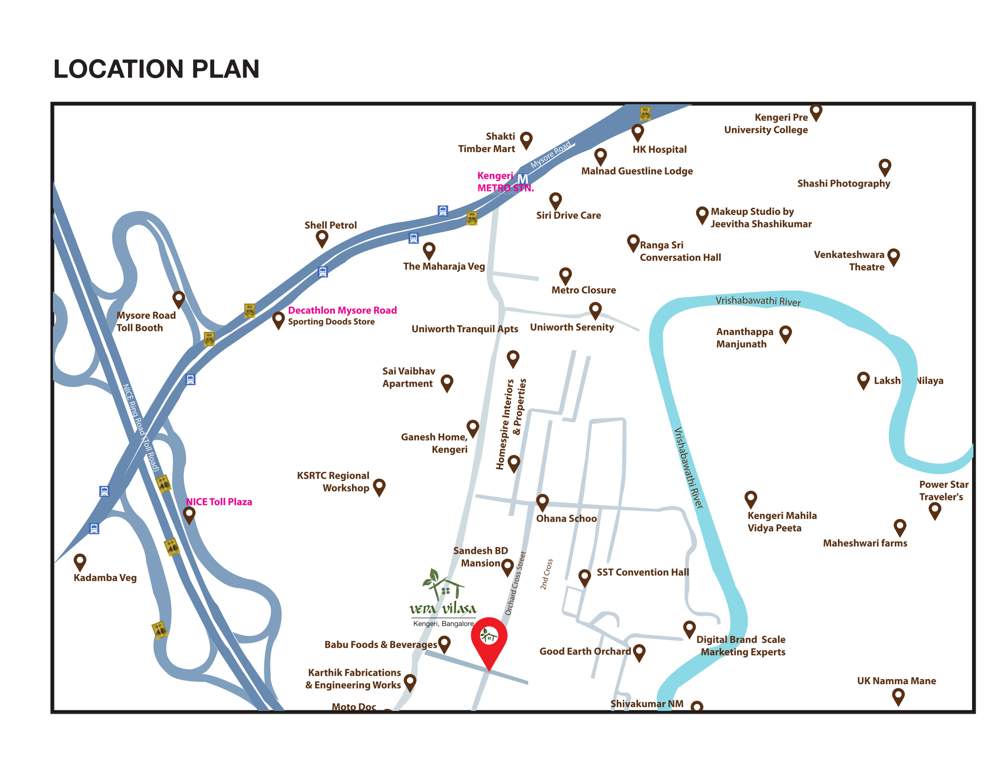  veda vilasa Location Plan