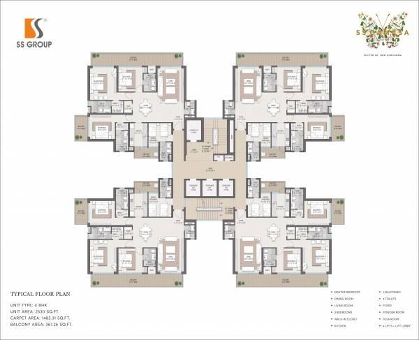 Tower 1 Cluster Plan camasa Tower 1 Cluster Plan