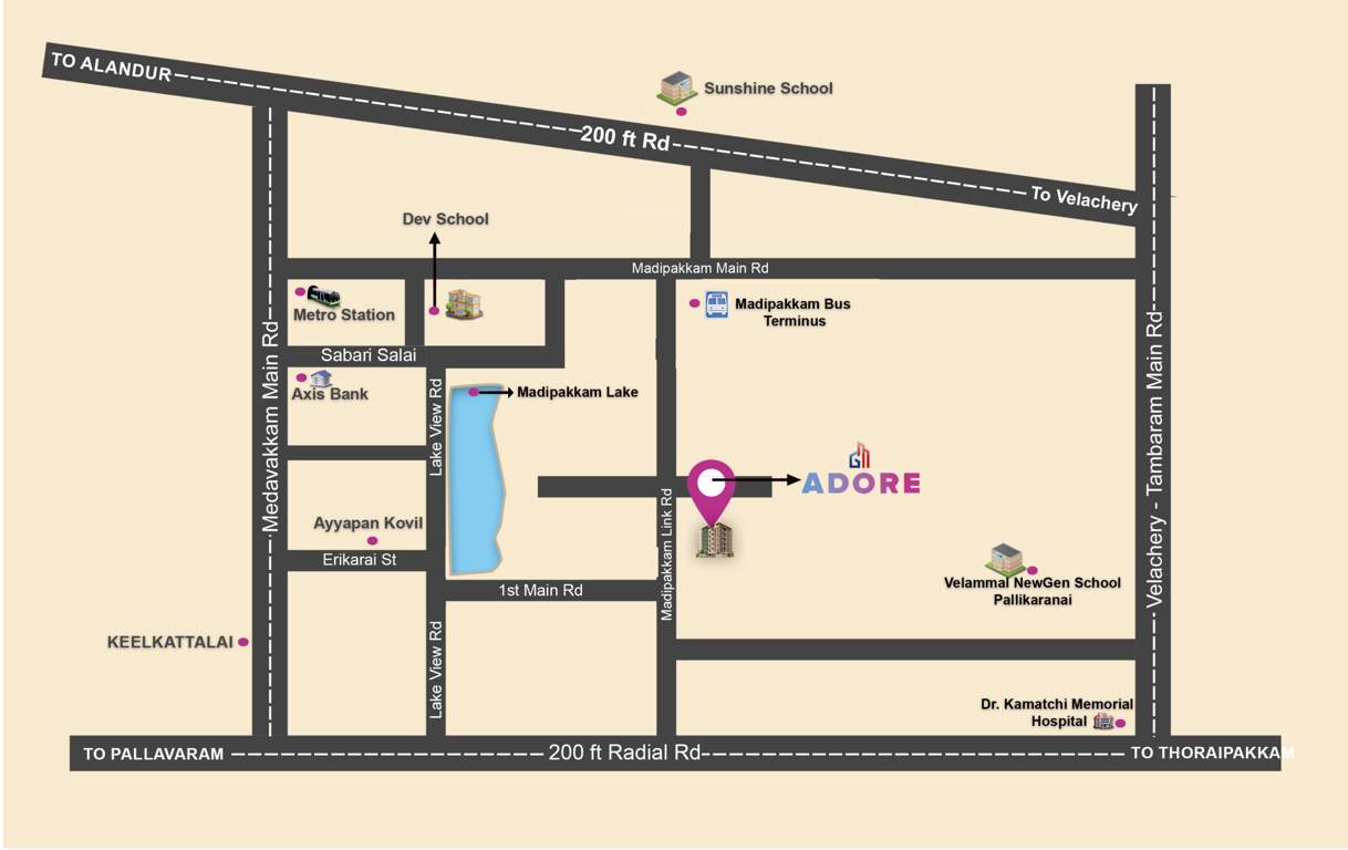  adore Location Plan