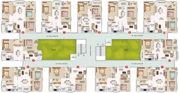  galaxy-towers Cluster Plan
