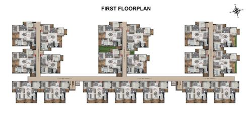  raaga Raaga By Bhavisha Homes Cluster Plan for 1st Floor