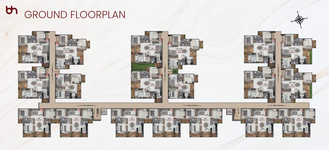  raaga Raaga By Bhavisha Homes Cluster Plan for ground Floor