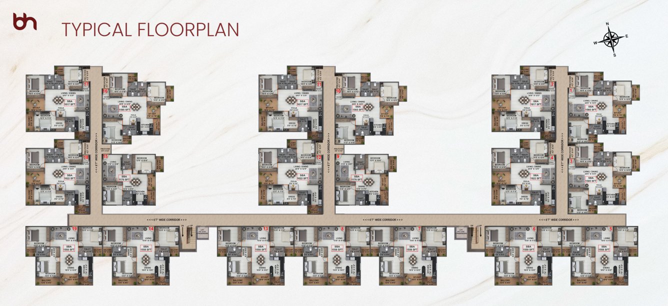  raaga Raaga By Bhavisha Homes Typical Cluster Plan