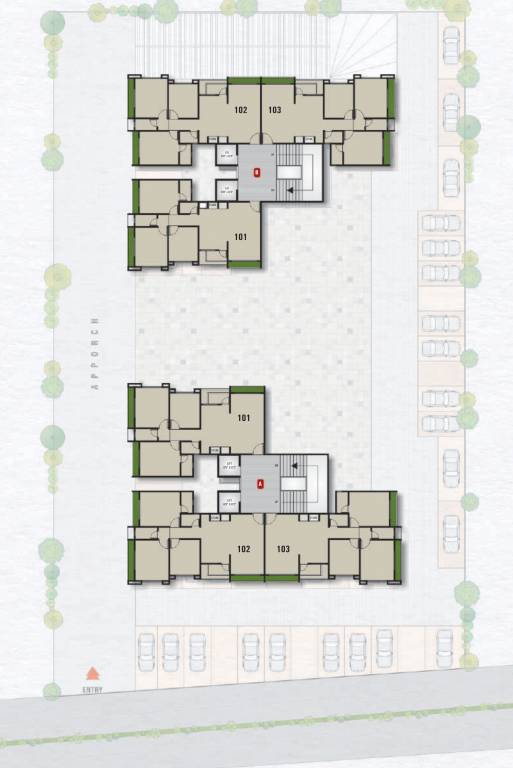  meera homes Cluster Plan