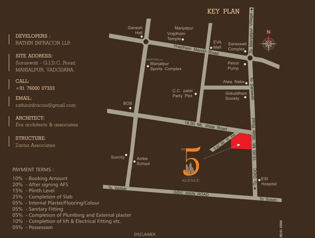  rathin 5th avenue Location Plan