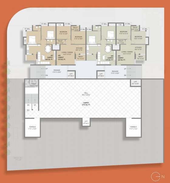 Silver Space Cluster Plan for 4th Floor silver-space-phase-2 Silver Space Cluster Plan for 4th Floor