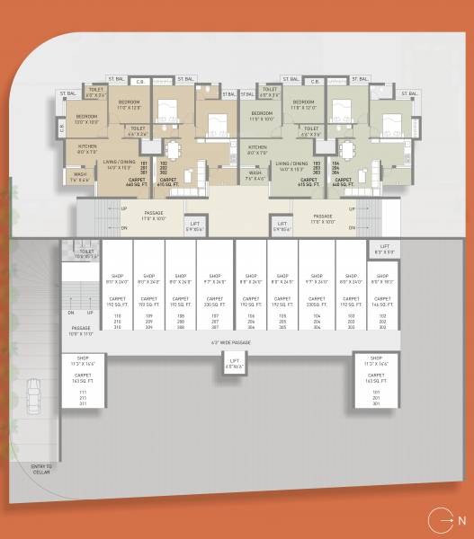 Silver Space Cluster Plan from 1st to 3rd Floor silver-space-phase-2 Silver Space Cluster Plan from 1st to 3rd Floor