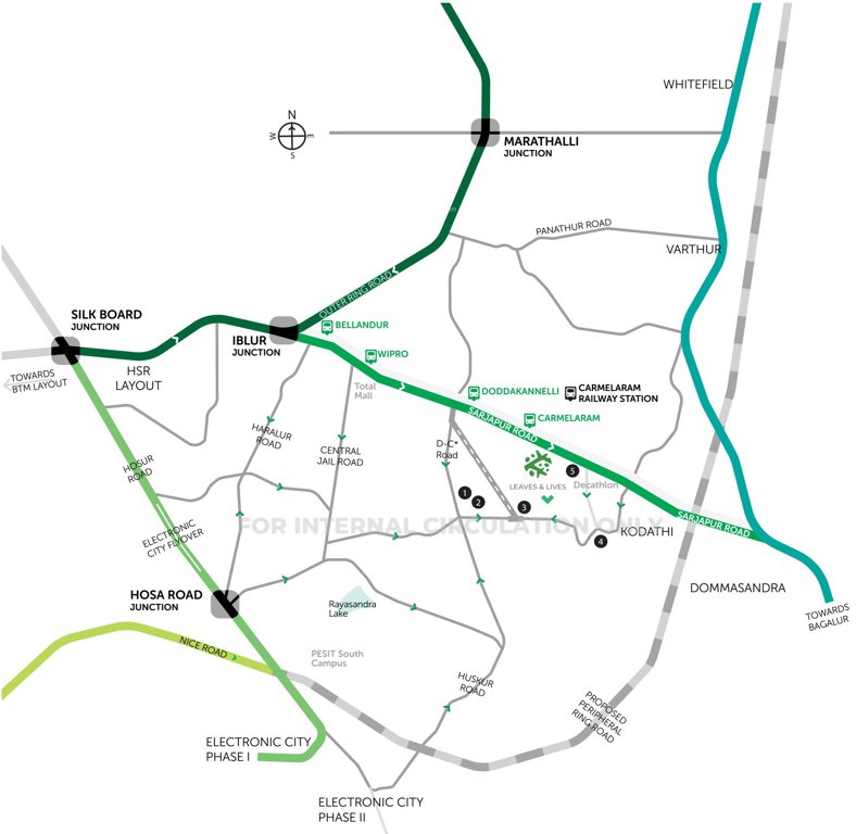  leaves and lives Location Plan