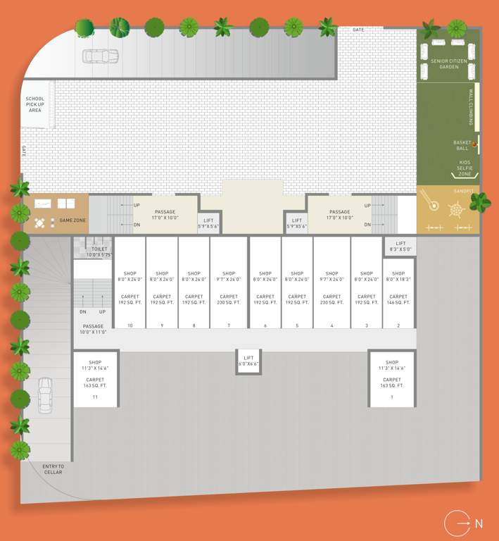  silver space Cluster Plan