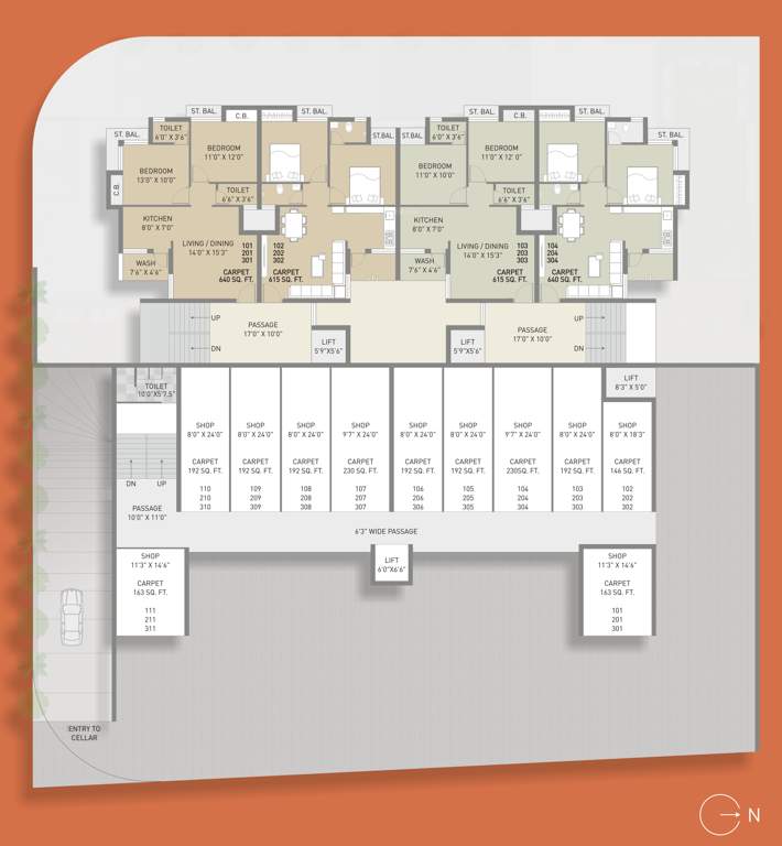  silver space Cluster Plan