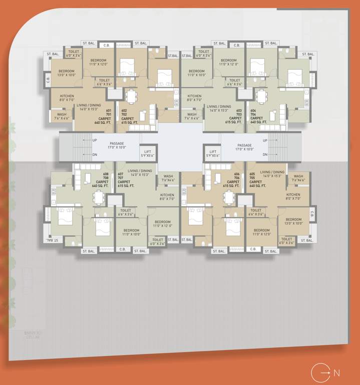  silver space Cluster Plan