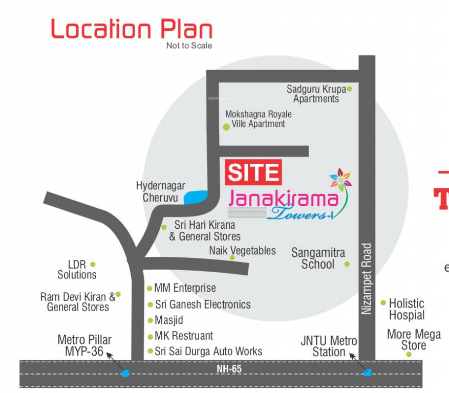  janakirama towers Location Plan