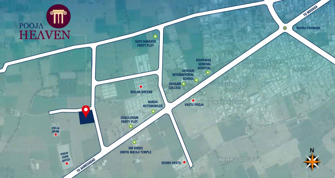  pooja heaven phase 2 Location Plan