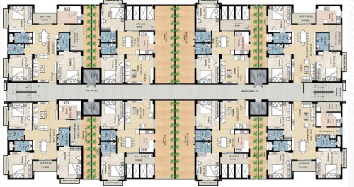  mahadev-enclave Mahadev Enclave Cluster Plan for 1st Floor