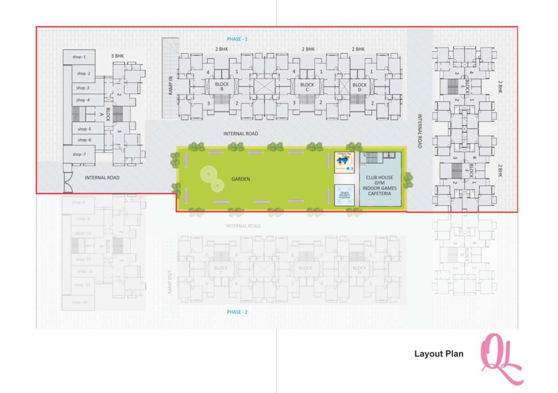  queen s land phase 1 Layout Plan