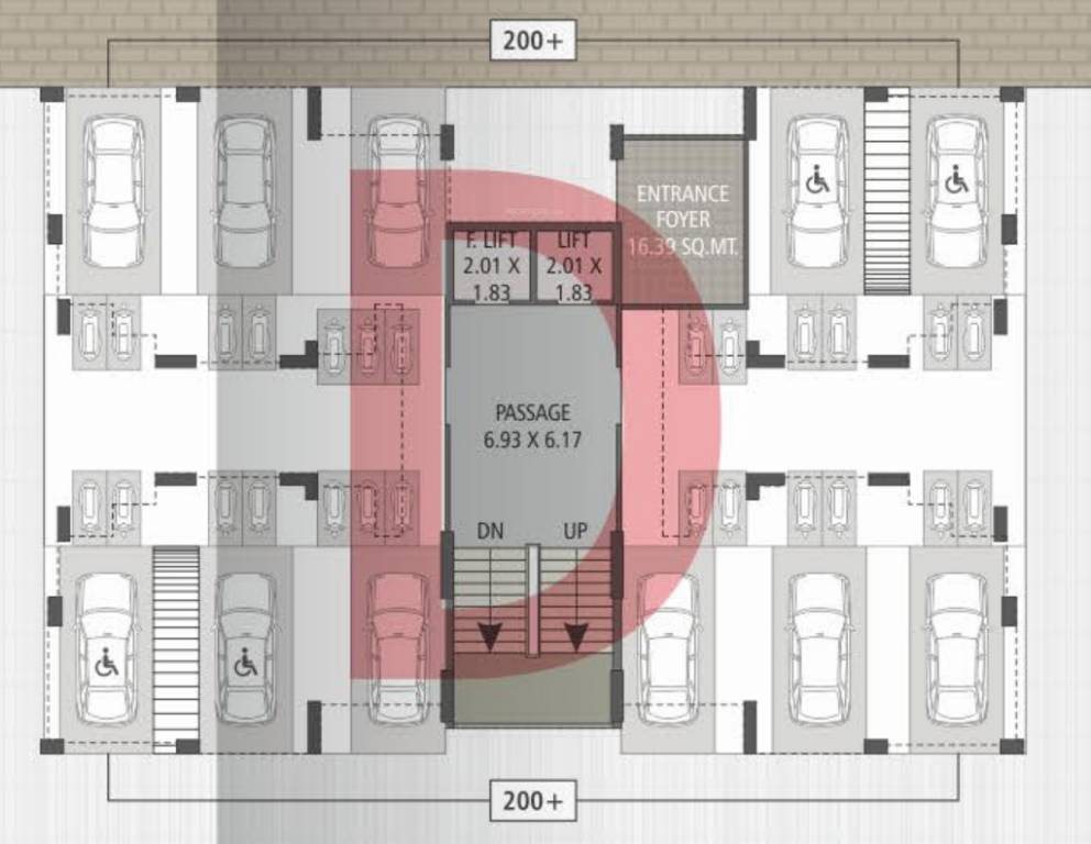  kiran classic towers 1 D Cluster Plan