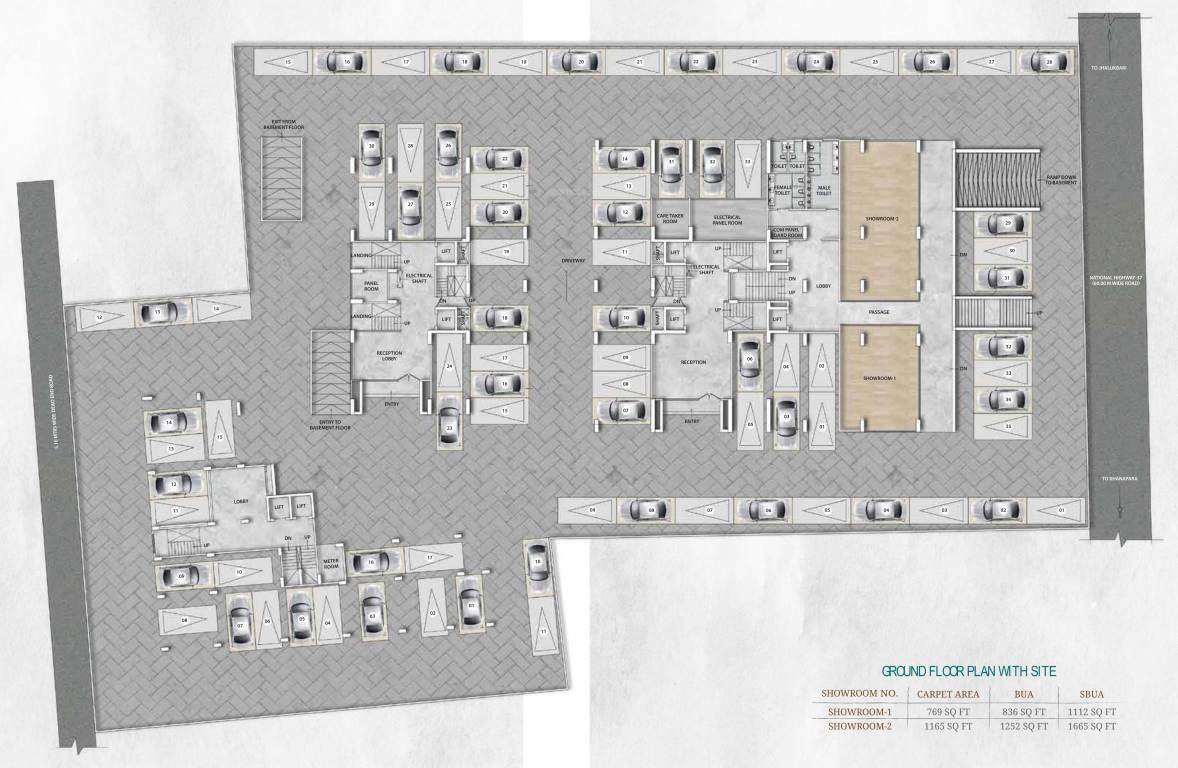  life 360 Tower Block A Cluster Plan for ground Floor